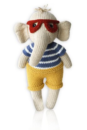 Fanny the Elephant. Amigurumi Knitting.