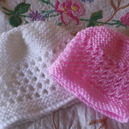 Baby Lace Hats - Premature Early & Newborn-3 months