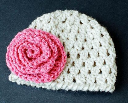 Newborn Bunting and Hat (with optional Flower)