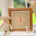 Historical Sampler Company Four Hearts Birth Sampler Cross Stitch Kit - 25cm x 25cm