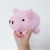 Snuggly Piggie Chenille Amigurumi