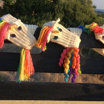 How to knit a Unicorn Scarf