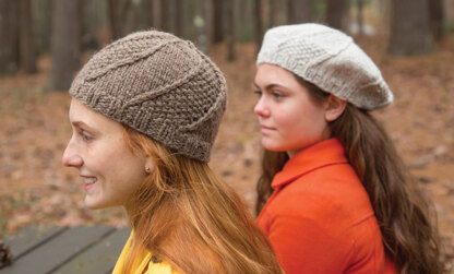 Double Spruce Hats in Classic Elite Yarns Mountaintop Blackthorn - Downloadable PDF