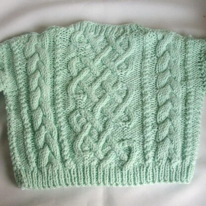 Garbhan aran baby and toddler sweater