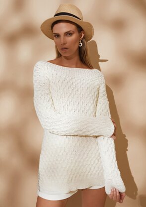 Boxy Jumper in Rowan Cotton Cashmere - Downloadable PDF