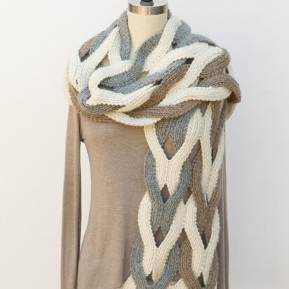 Japanese Weave Wrap - knitting pattern