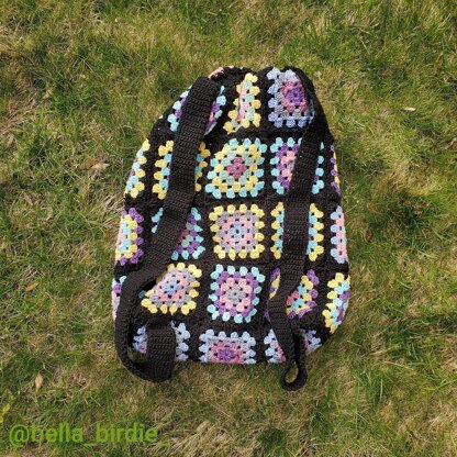 Crochet granny best sale square backpack