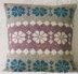 Flower Fairisle Cushion Cover