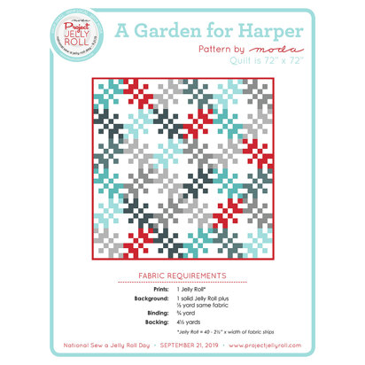 Moda Fabrics A Garden for Harper Quilt - Downloadable PDF