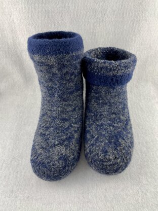 Mens Boot Slipper Felted Knit