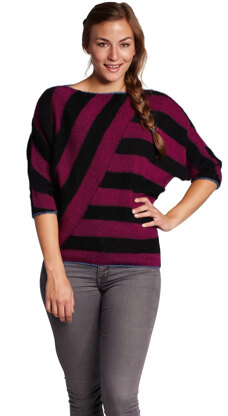 Stripy-Stripes Jumper in BC Garn Semilla Fino & Angora Fino - 2330BC - Downloadable PDF