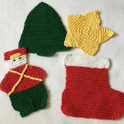 Holiday Potholders Dishcloths