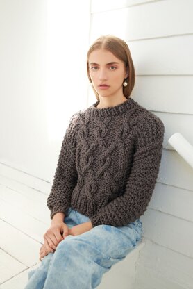 Loopy Mango Big Cotton Urban Fisherman Sweater