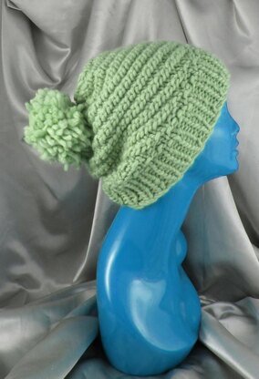 Superfast Swirl Bobble Slouch Hat