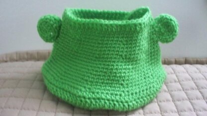 Greedy Green Pig Basket and Bag