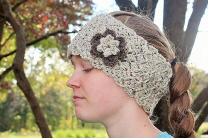 Ear Warmer with flower