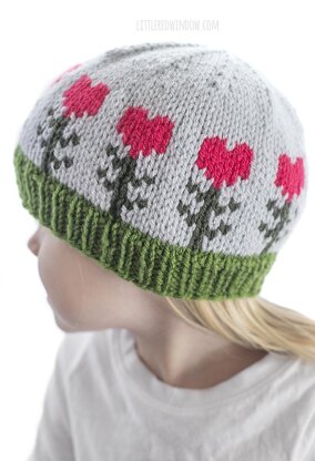 Heart Flowers Hat