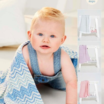 Blankets in Stylecraft Bambino DK - 9506 - Downloadable PDF