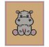 Hippo Baby Blanket Single Crochet Pattern