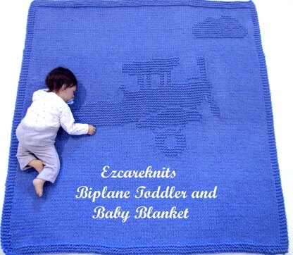 Biplane Toddler & Baby Blanket