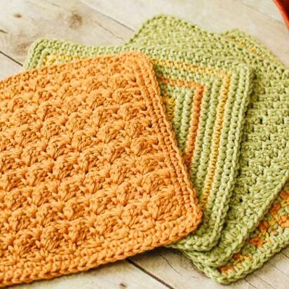 Set of 4 Crochet Dishcloths