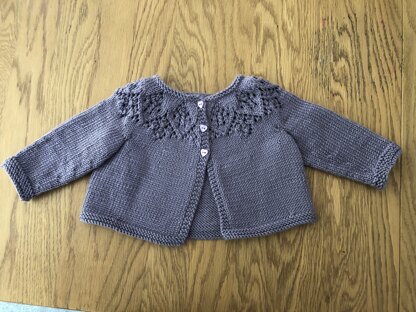 Cardi and hat for little Evie