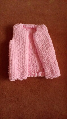 Girl's pompom gilet