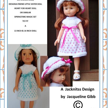 LC02 Springtime Magic for 13 and 14inch Dolls - knitting pattern