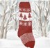 Winter Tree Christmas Stocking