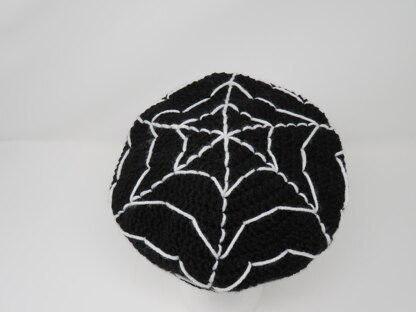 Spider Web Newsboy Hat