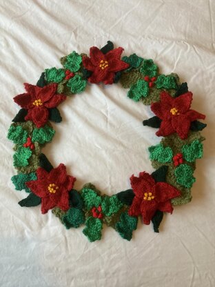 Christmas Poinsettia Wreath