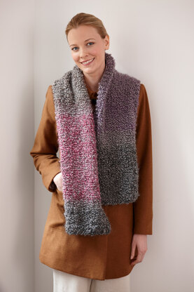 Simple One Ball Scarf in Lion Brand Homespun Thick & Quick - L30125B