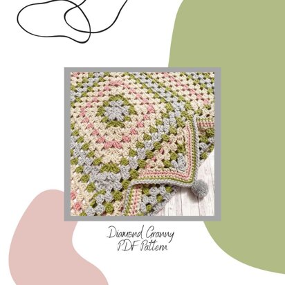 Diamond Granny Blanket Pattern - UK Terms