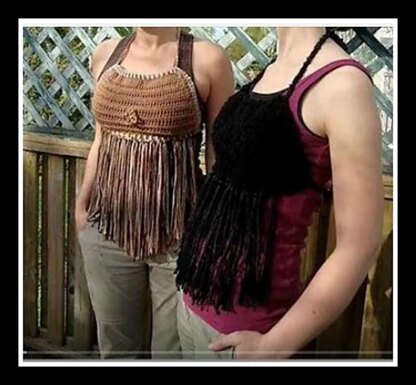 Fringed Halter Top