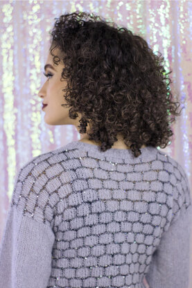 Women's New Moon Pullover in Universal Yarn Rozetti Yarns Alaska and Cotton Gold - Downloadable PDF