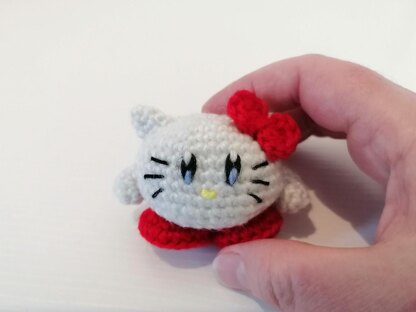 Kirby Hello Kitty Amigurumi Crochet pattern by Olena Torbin