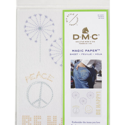 DMC Magic Paper Be Happy Embroidery Sheet