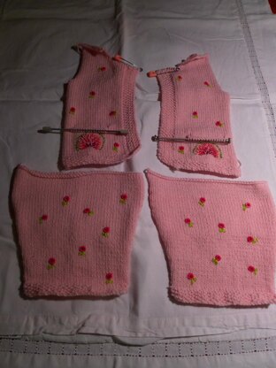 Rosebud Babies Jacket and Hat