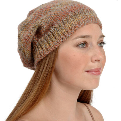 Slouchy Hat in Plymouth Encore Worsted - F302