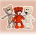 Tiger, Cat and White Bear Crochet Pattern