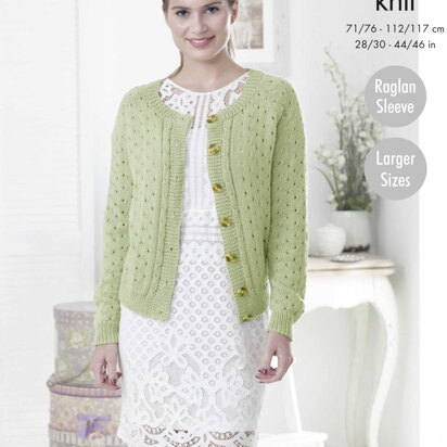 Sweater & Cardigan in King Cole Cottonsoft DK - 5127pdf - Downloadable PDF