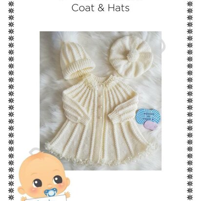 Iris Swing coat knitting pattern  0-6mths & 12mths