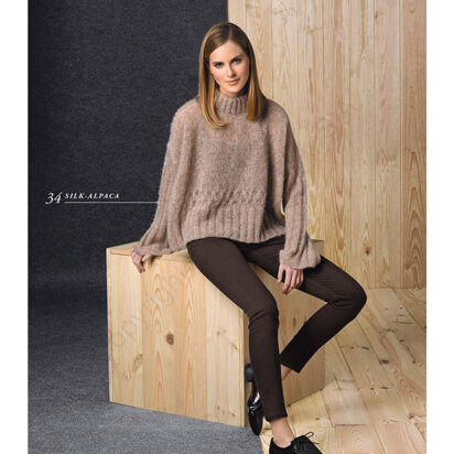 Sweater in Katia Silk Alpaca
