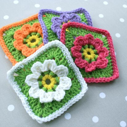 Floral Granny Square