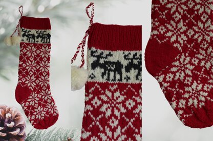 Moose Christmas Stocking