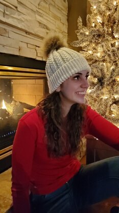 Snowflake  Cable Hat