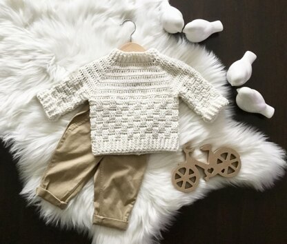 Harmony Basketweave Boy & Girl Sweater N 638