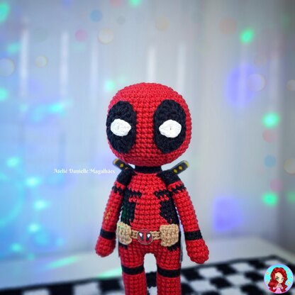 Deadpool amigurumi pattern (big version)