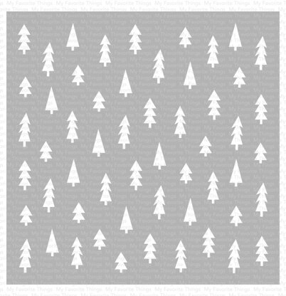 My Favorite Things Premium Stencil 6"X6" - Pine Tree Forest