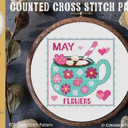 Flower & Floral Cross Stitch Patterns